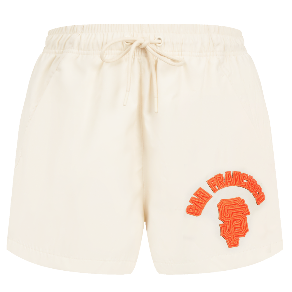 MLB SAN FRANCISCO GIANTS TRIPLE TONAL W WOVEN WOMEN'S SHORT (EGGSHELL)