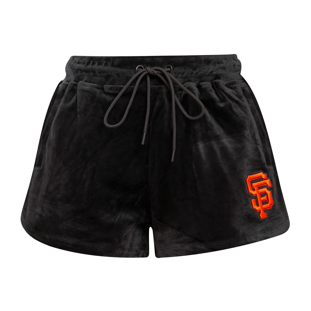 MLB SAN FRANCISCO GIANTS CLASSIC WOMEN'S VELOUR SHORT (BLACK)
