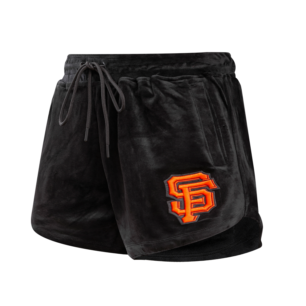 MLB SAN FRANCISCO GIANTS CLASSIC SHORT EN VELOURS POUR FEMME (NOIR)