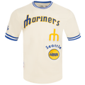 MLB SEATTLE MARINERS RETRO CLASSIC MEN'S TOP (EGGSHELL/ ROYAL BLUE)