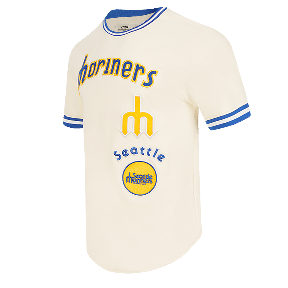 MLB SEATTLE MARINERS RETRO CLASSIC MEN'S TOP (EGGSHELL/ ROYAL BLUE)