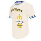 MLB SEATTLE MARINERS RETRO CLASSIC MEN'S TOP (EGGSHELL/ ROYAL BLUE)