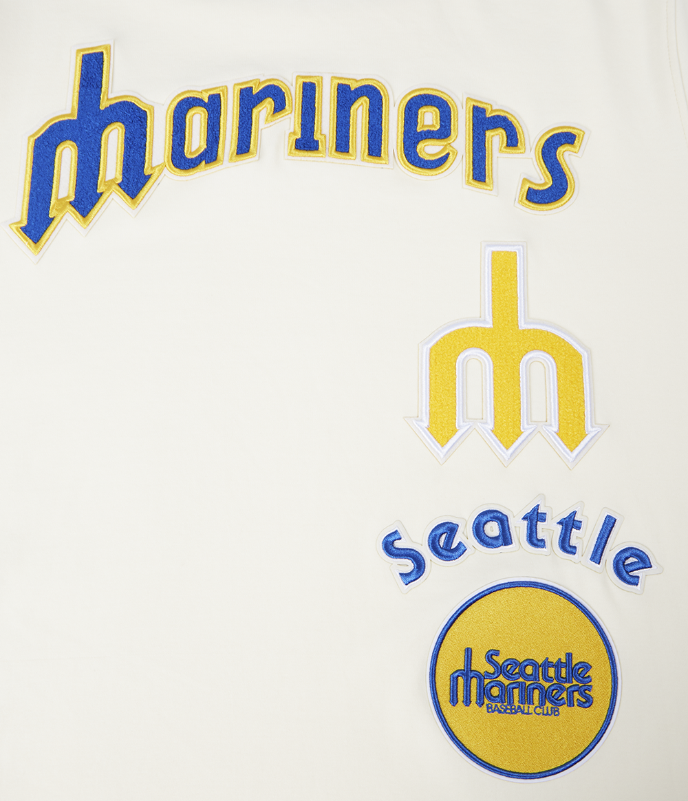 MLB SEATTLE MARINERS RETRO CLASSIC MEN'S TOP (EGGSHELL/ ROYAL BLUE)