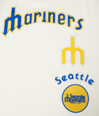 MLB SEATTLE MARINERS RETRO CLASSIC MEN'S TOP (EGGSHELL/ ROYAL BLUE)