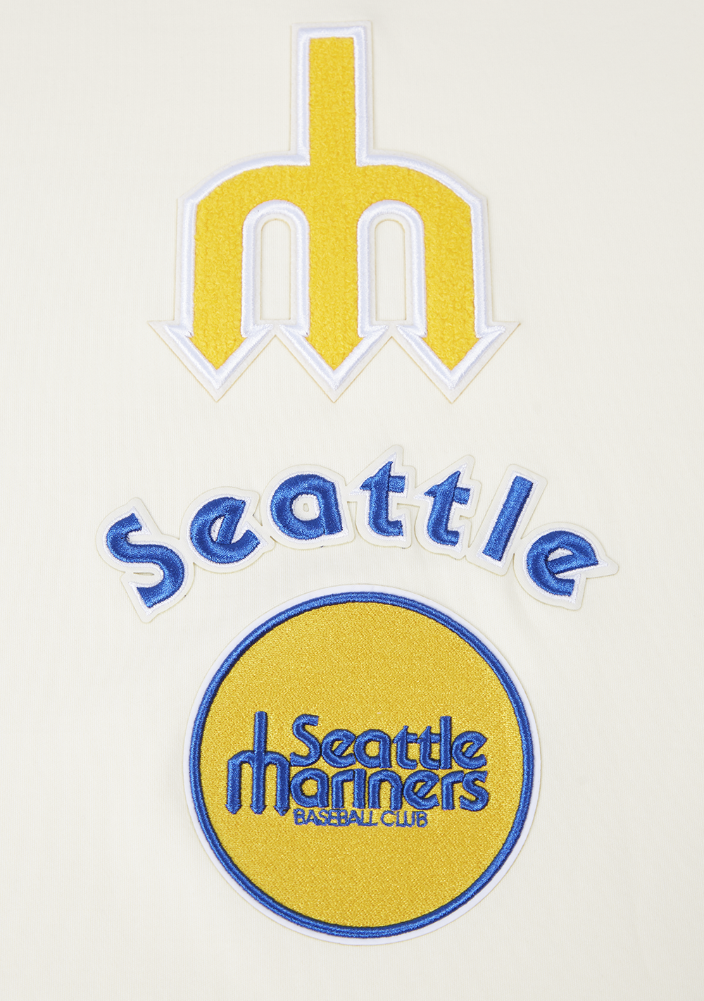 MLB SEATTLE MARINERS RETRO CLASSIC MEN'S TOP (EGGSHELL/ ROYAL BLUE)
