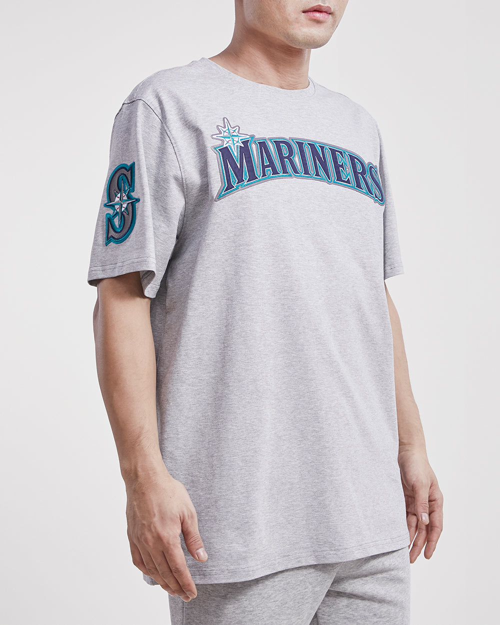 MLB SEATTLE MARINERS TACKLE TWILL MEN'S TOP (HEATHER GREY)