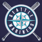 MLB SEATTLE MARINERS MASH UP MEN'S RIB FLC PO HOODIE (MIDNIGHT NAVY)