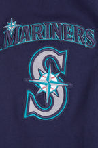 MLB SEATTLE MARINERS MASH UP MEN'S RIB FLC PO HOODIE (MIDNIGHT NAVY)