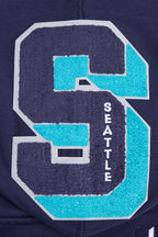 MLB SEATTLE MARINERS MASH UP MEN'S RIB FLC PO HOODIE (MIDNIGHT NAVY)