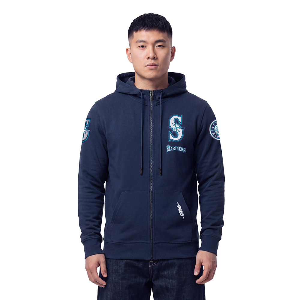 MLB SEATTLE MARINERS CLASSIC CHENILLE MEN'S SWEATSHIRT (MIDNIGHT NAVY)