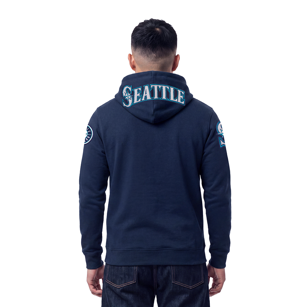 MLB SEATTLE MARINERS CLASSIC CHENILLE MEN'S SWEATSHIRT (MIDNIGHT NAVY)