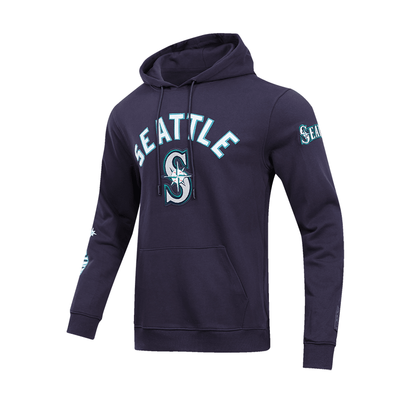 MLB SEATTLE MARINERS CLASSIC MEN'S PULLOVER HOODIE (MIDNIGHT NAVY)