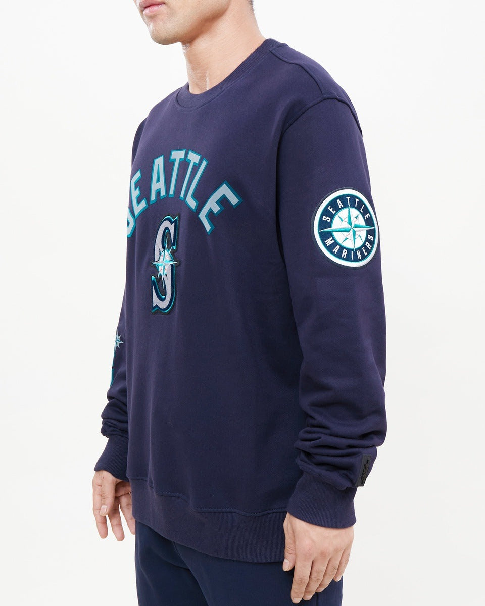 MLB SEATTLE MARINERS CLASSIC MEN'S CREWNECK (MIDNIGHT NAVY)