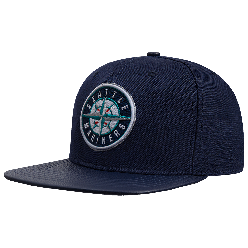 MLB SEATTLE MARINERS SCRIPT TAIL WOOL STRAPBACK (MIDNIGHT NAVY)