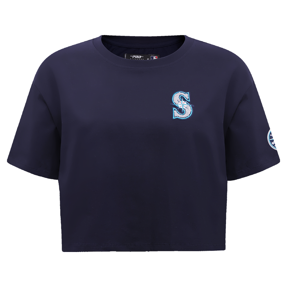 MLB SEATTLE MARINERS CLASSIC WOMEN'S BOXY TOP (MIDNIGHT NAVY)