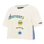 MLB SEATTLE MARINERS RETRO CLASSICS WOMEN'S SHIRT (EGGSHELL)