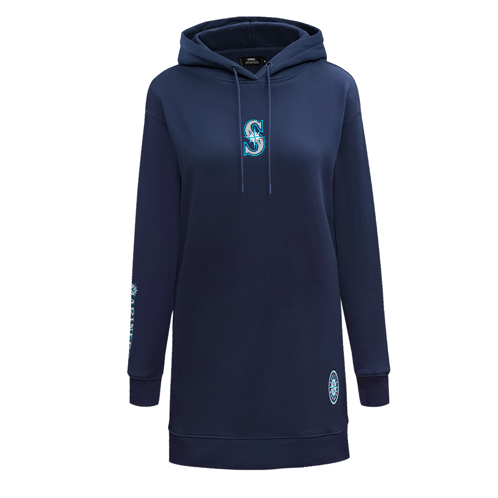 MLB SEATTLE MARINERS CLASSIC ROBE À CAPUCHON POUR FEMME (MARINE MINUIT)