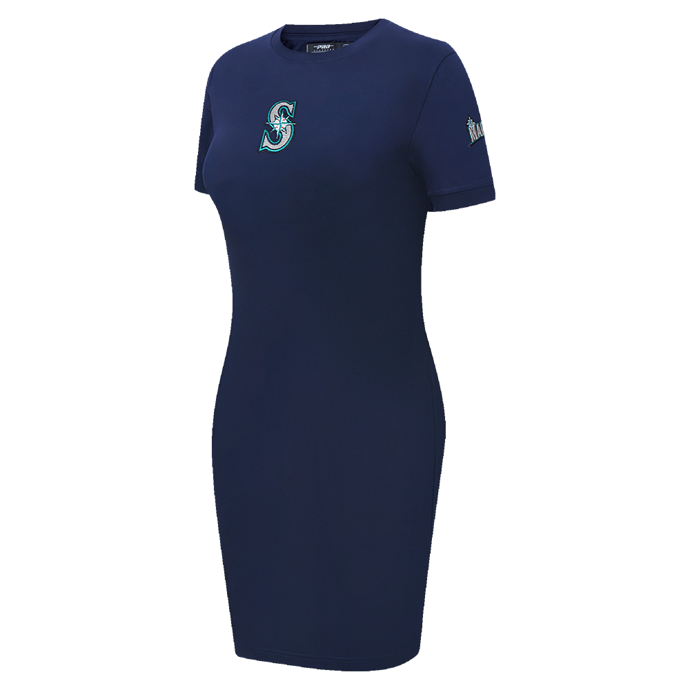 MLB SEATTLE MARINERS CLASSIC WOMEN'S BODYCON DRESS (MIDNIGHT NAVY)