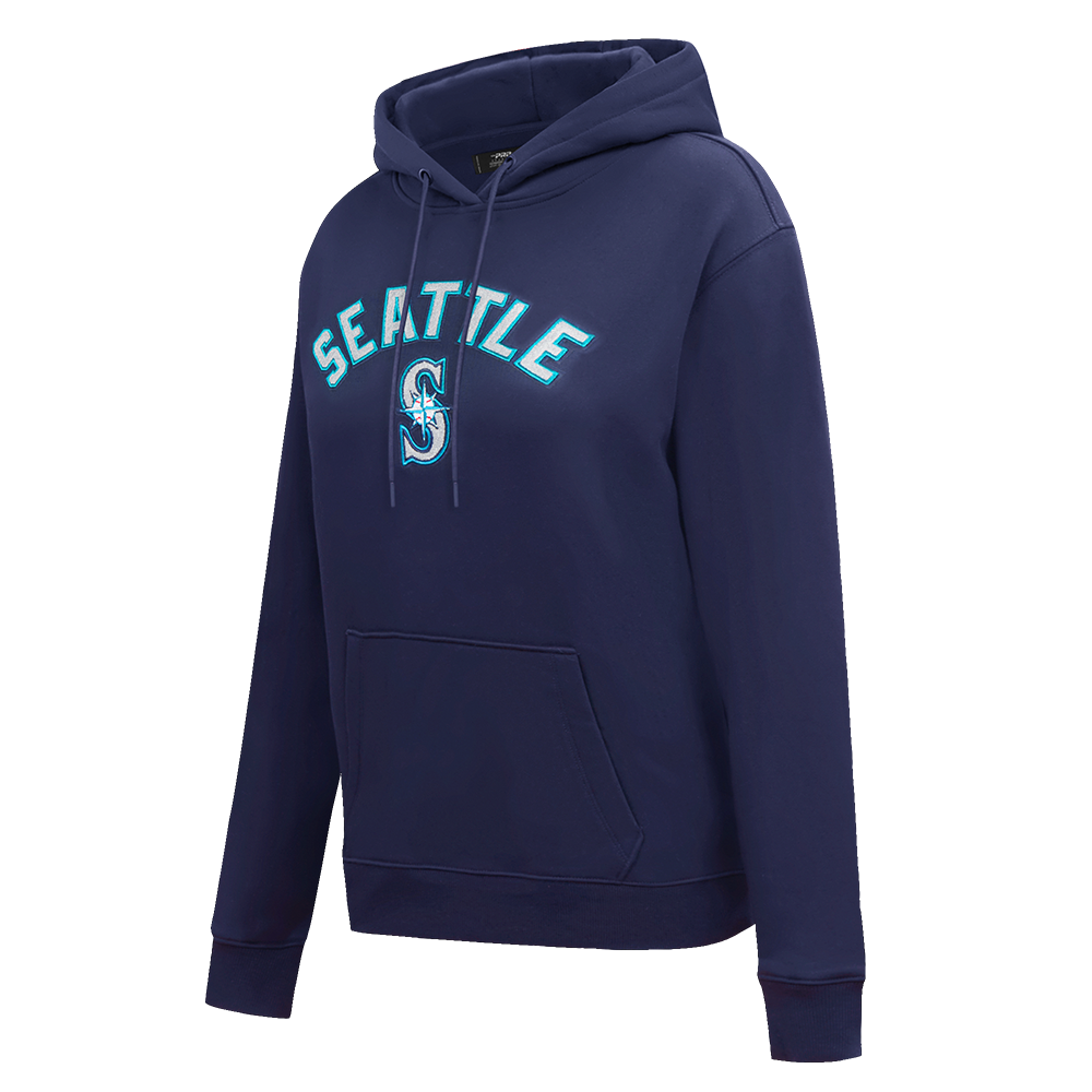MLB SEATTLE MARINERS CLASSIC WOMEN'S PULLOVER HOODIE (MIDNIGHT NAVY)