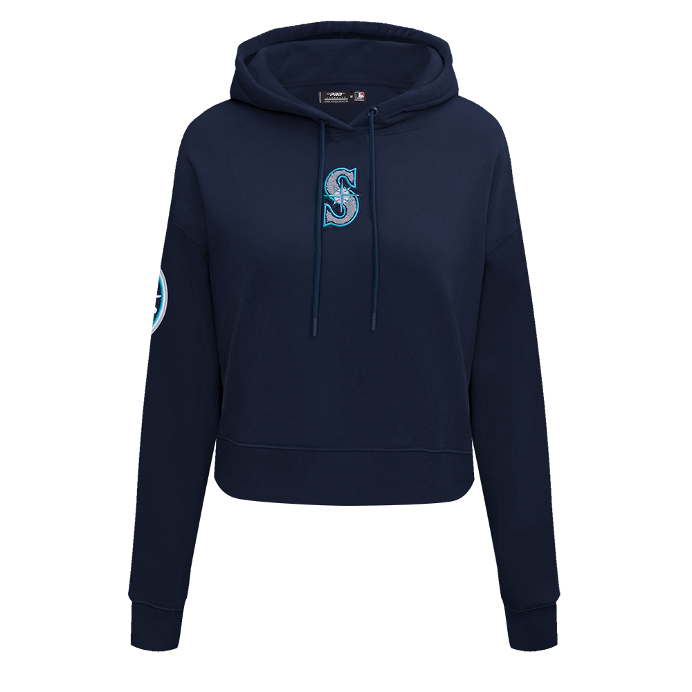 MLB SEATTLE MARINERS CLASSIC CHANDAIL À CAPUCHON COURT POUR FEMME (MARINE MINUIT)