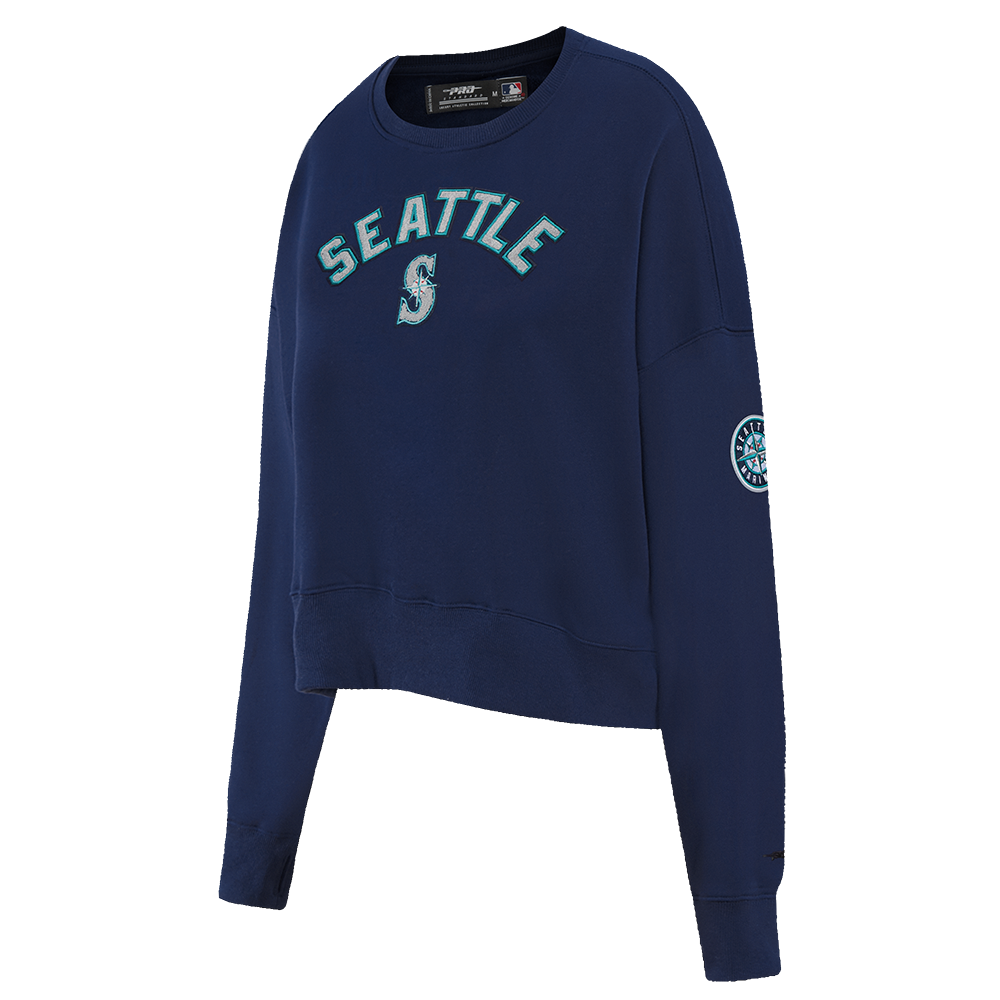 MLB SEATTLE MARINERS CLASSIC WOMEN'S CREWNECK (MIDNIGHT NAVY)