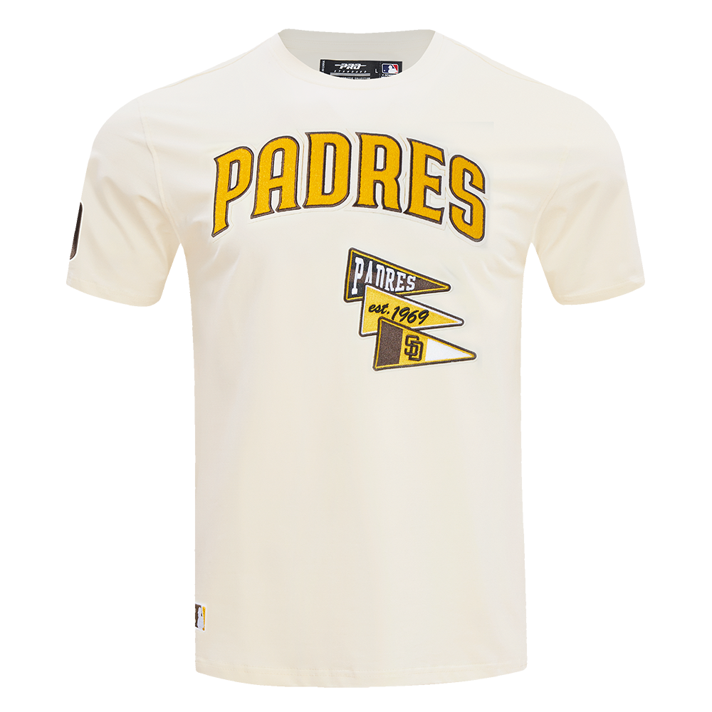 MLB SAN DIEGO PADRES TEAM PENNANTS MEN'S S/S TEE (EGGSHELL)