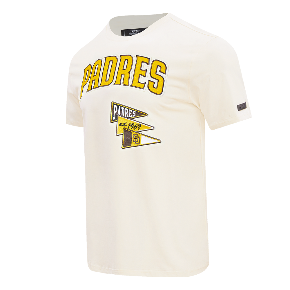 MLB SAN DIEGO PADRES TEAM PENNANTS MEN'S S/S TEE (EGGSHELL)