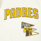 MLB SAN DIEGO PADRES TEAM PENNANTS MEN'S S/S TEE (EGGSHELL)