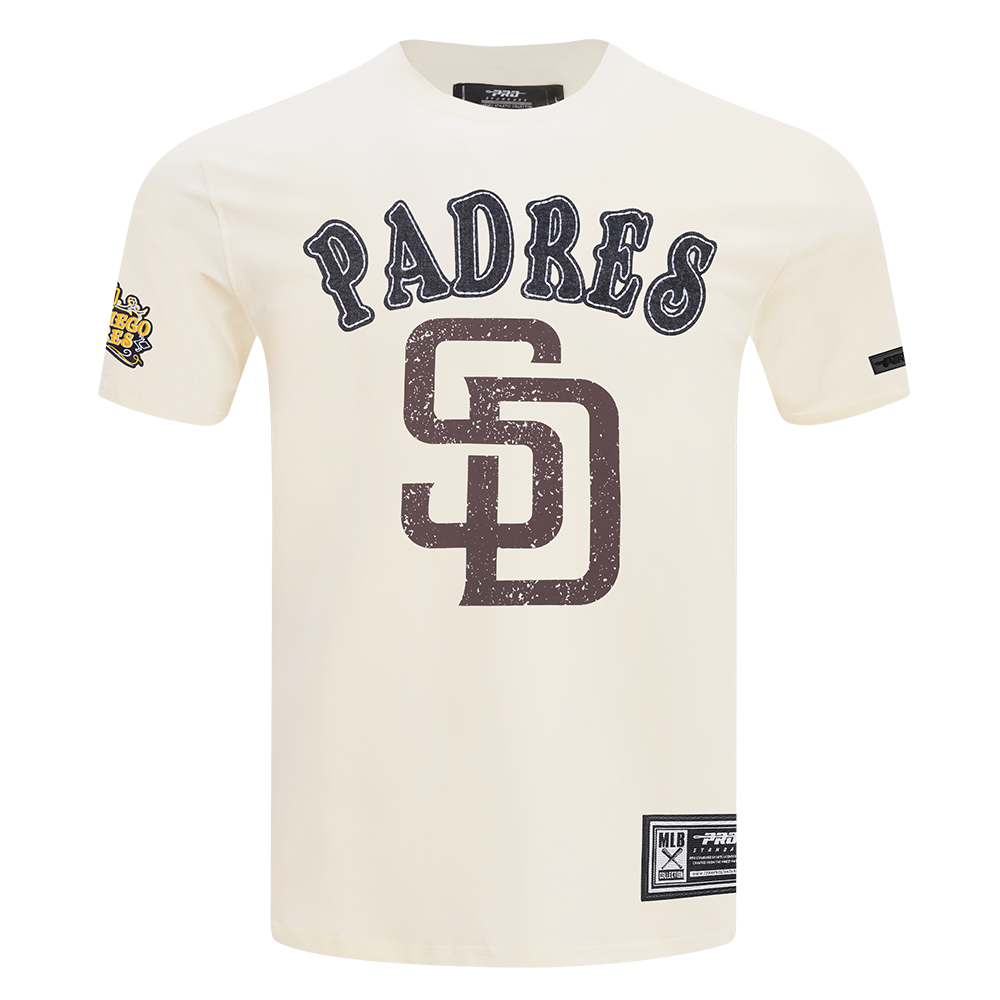 MLB SAN DIEGO PADRES REBEL ATHLETICS HAUT EN JERSEY SIMPLE À LOGO EMPILÉ POUR HOMME (COQUILLE D'ŒUF)