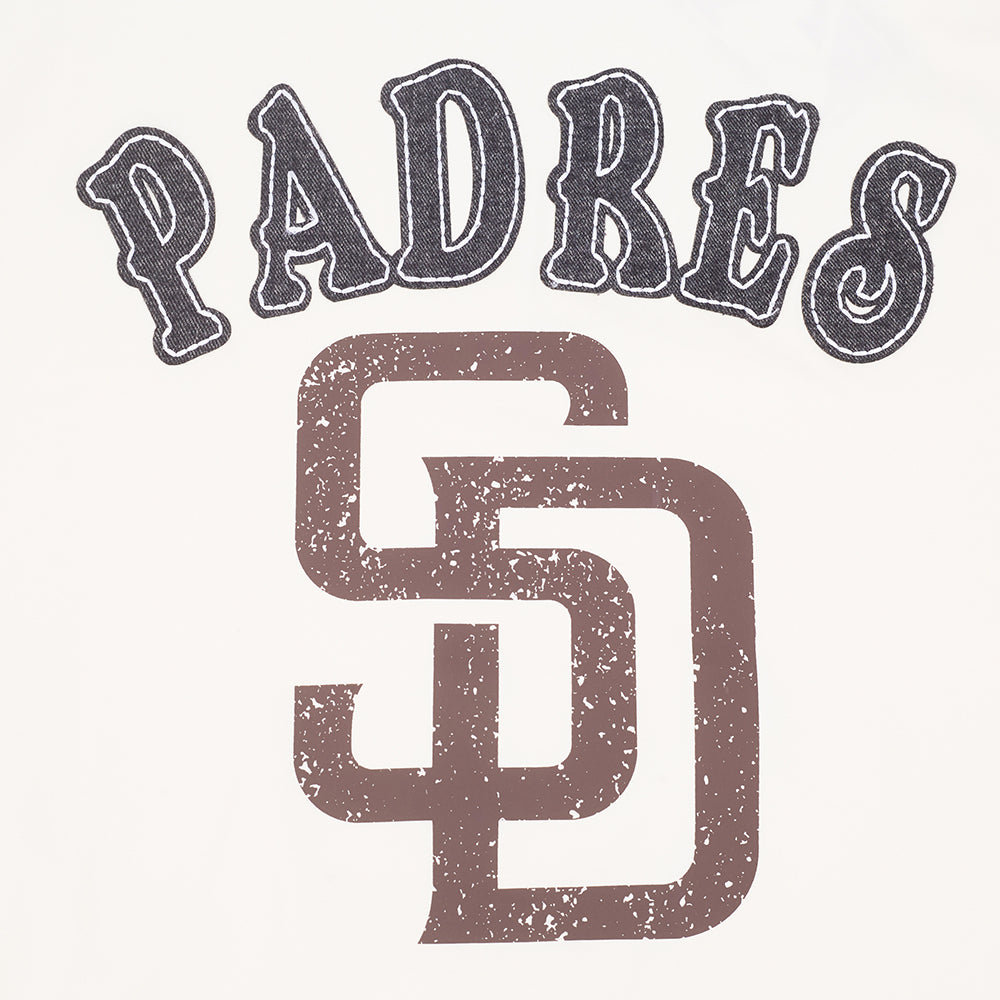 MLB SAN DIEGO PADRES REBEL ATHLETICS HAUT EN JERSEY SIMPLE À LOGO EMPILÉ POUR HOMME (COQUILLE D'ŒUF)