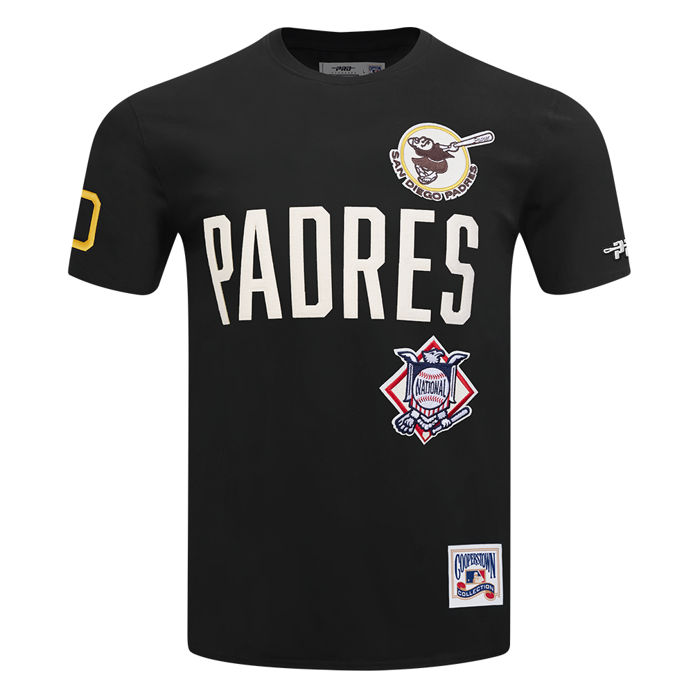MLB SAN DIEGO PADRES MODERN ORIGINALS T-SHIRT EN JERSEY SIMPLE POUR HOMME (NOIR)