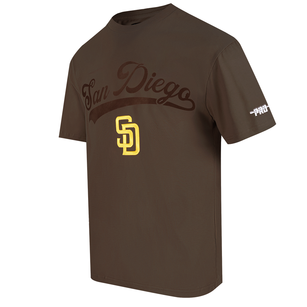 MLB SAN DIEGO PADRES LIVING LARGE HAUT EN JERSEY DE COTON À ÉPAULES TOMBANTES POUR HOMME (BRUN)