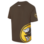 MLB SAN DIEGO PADRES LIVING LARGE HAUT EN JERSEY DE COTON À ÉPAULES TOMBANTES POUR HOMME (BRUN)