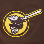 MLB SAN DIEGO PADRES LIVING LARGE HAUT EN JERSEY DE COTON À ÉPAULES TOMBANTES POUR HOMME (BRUN)