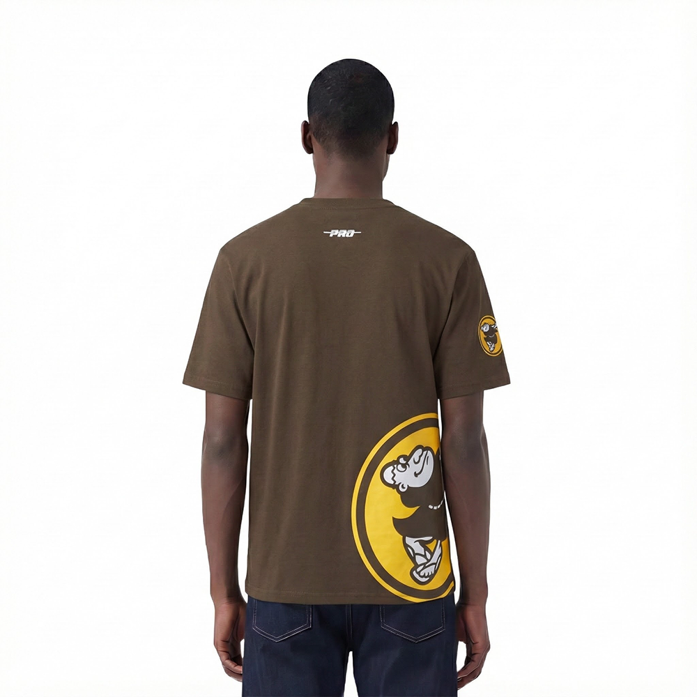 MLB SAN DIEGO PADRES LIVING LARGE HAUT EN JERSEY DE COTON À ÉPAULES TOMBANTES POUR HOMME (BRUN)