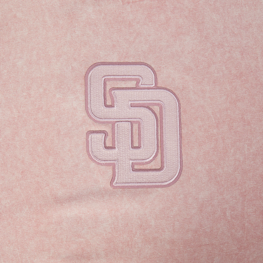 MLB SAN DIEGO PADRES WASHED CLASSIC MEN'S S/S TEE (WASHED MAUVE)