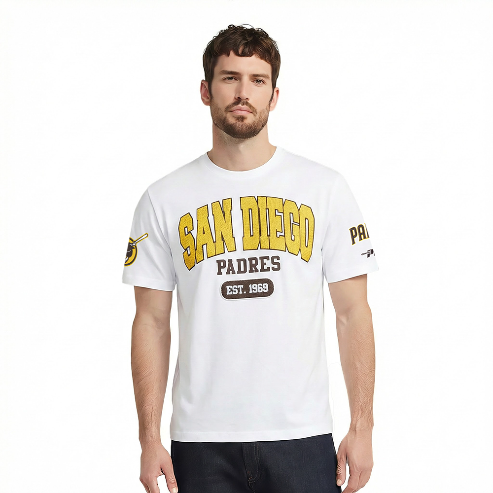 MLB SAN DIEGO PADRES CITY ARCH HAUT EN JERSEY SIMPLE POUR HOMME (BLANC)