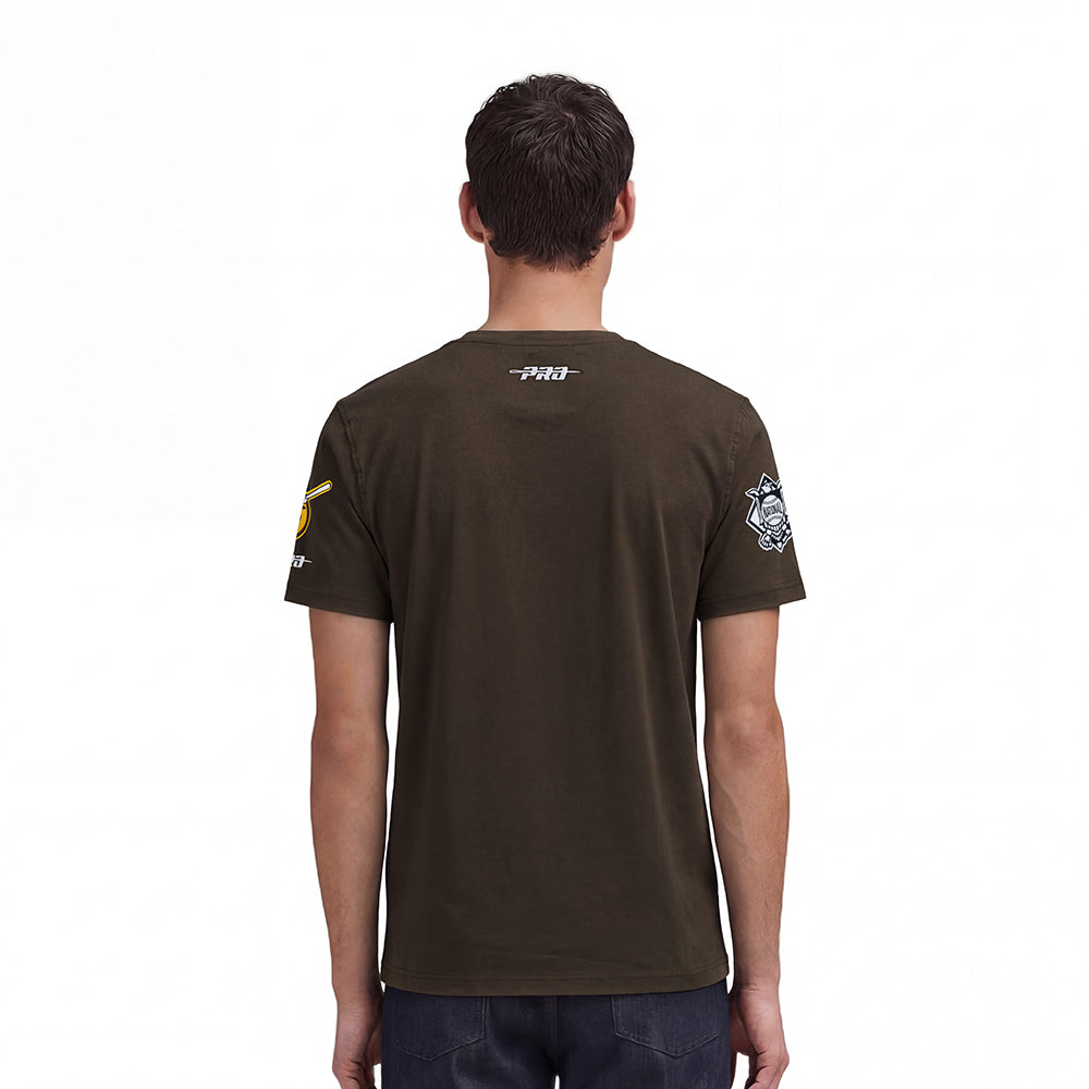 MLB SAN DIEGO PADRES LETTERMAN MEN'S S/S TOP (BROWN)