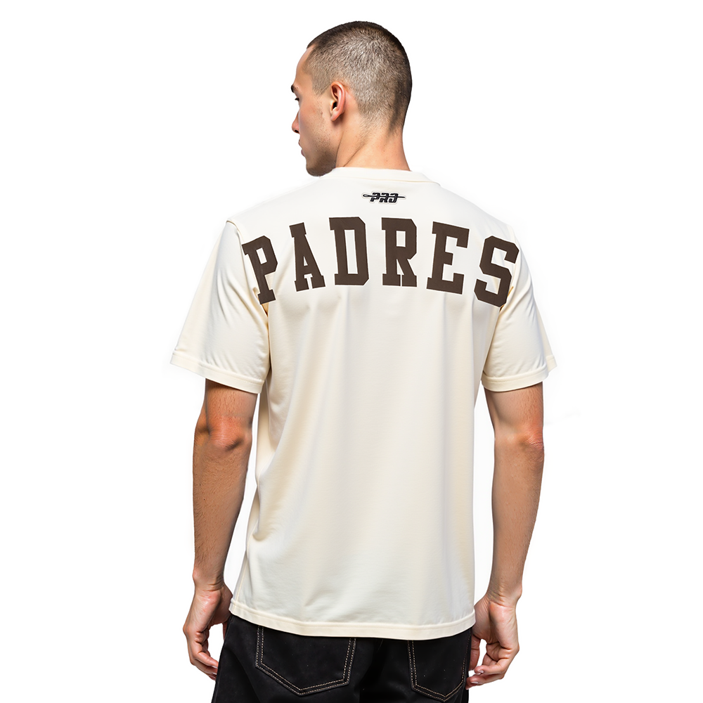 MLB SAN DIEGO PADRES WINGSPAN HAUT EN JERSEY DE COTON À ÉPAULES TOMBANTES V2 POUR HOMME (COQUILLE D'ŒUF)