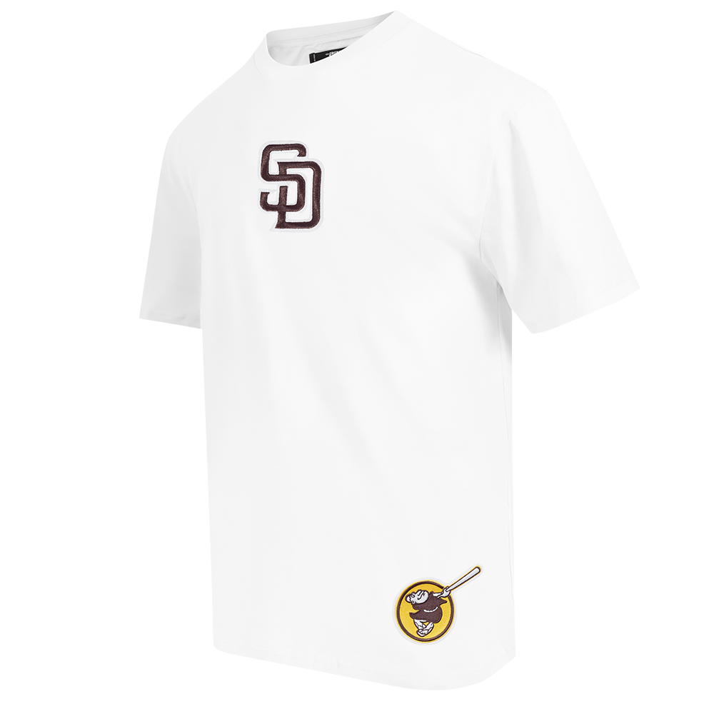 MLB SAN DIEGO PADRES WINGSPAN HAUT EN JERSEY DE COTON À ÉPAULES TOMBANTES V2 POUR HOMME (BLANC)