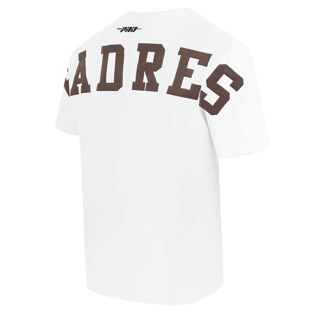 MLB SAN DIEGO PADRES WINGSPAN HAUT EN JERSEY DE COTON À ÉPAULES TOMBANTES V2 POUR HOMME (BLANC)