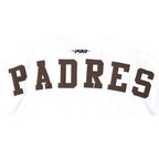 MLB SAN DIEGO PADRES WINGSPAN HAUT EN JERSEY DE COTON À ÉPAULES TOMBANTES V2 POUR HOMME (BLANC)