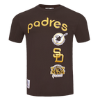 MLB SAN DIEGO PADRES RETRO CLASSIC MEN'S STRIPED TOP (BROWN)