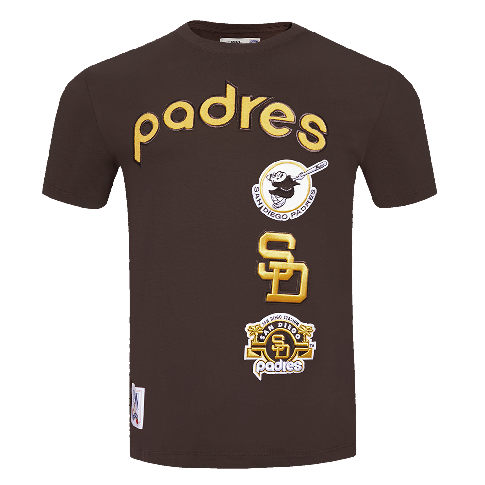 MLB SAN DIEGO PADRES RETRO CLASSIC MEN'S STRIPED TOP (BROWN)