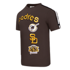MLB SAN DIEGO PADRES RETRO CLASSIC MEN'S STRIPED TOP (BROWN)