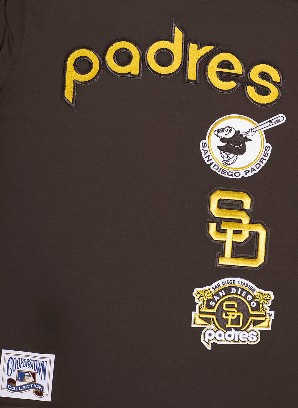 MLB SAN DIEGO PADRES RETRO CLASSIC MEN'S STRIPED TOP (BROWN)