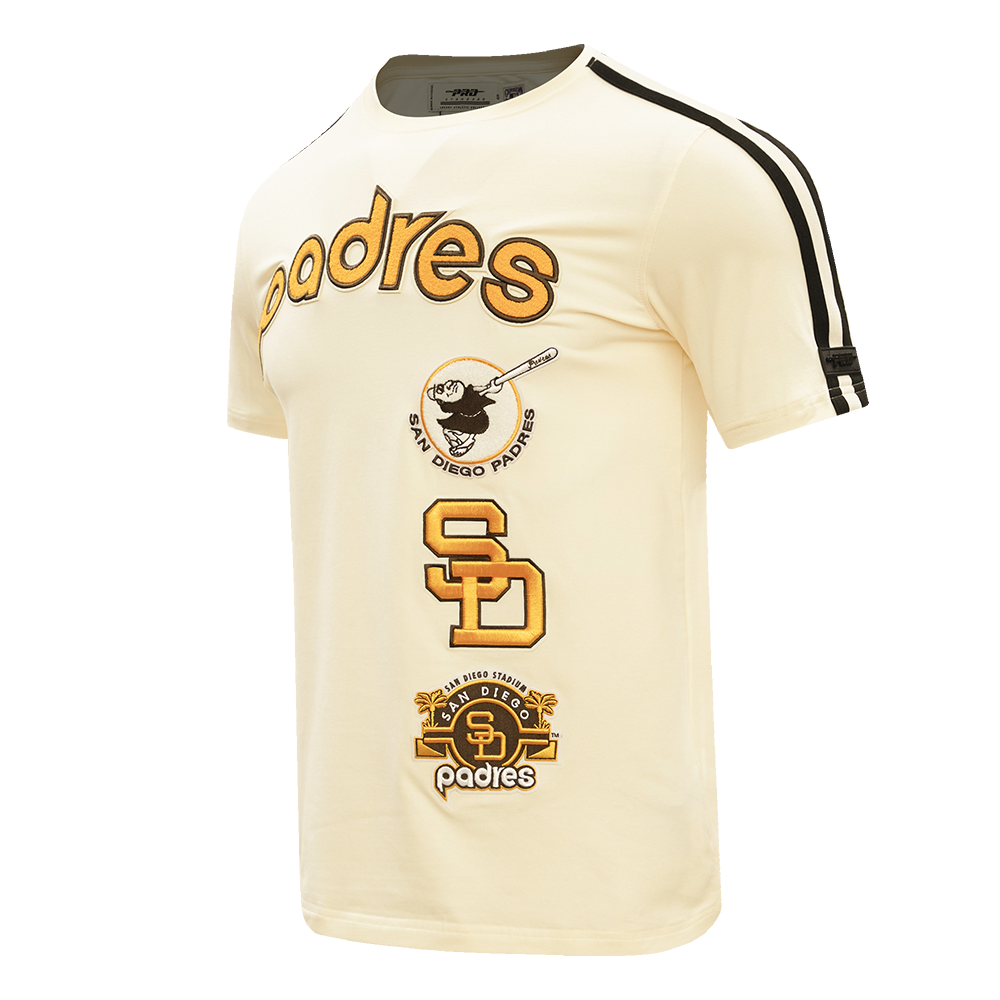 MLB SAN DIEGO PADRES RETRO CLASSIC MEN'S STRIPED TOP (EGGSHELL/BLACK)