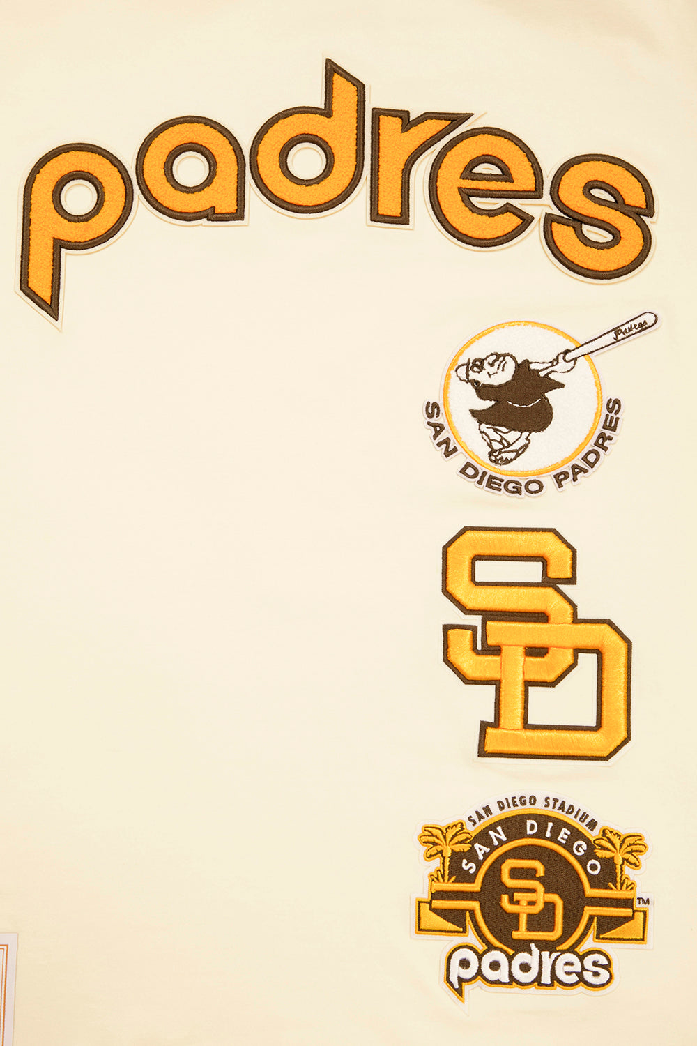 MLB SAN DIEGO PADRES RETRO CLASSIC MEN'S STRIPED TOP (EGGSHELL/BLACK)
