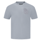 MLB SAN DIEGO PADRES NEUTRAL MEN'S  CJ DROP SHOULDER TOP (DARK HEATHER GRAY)