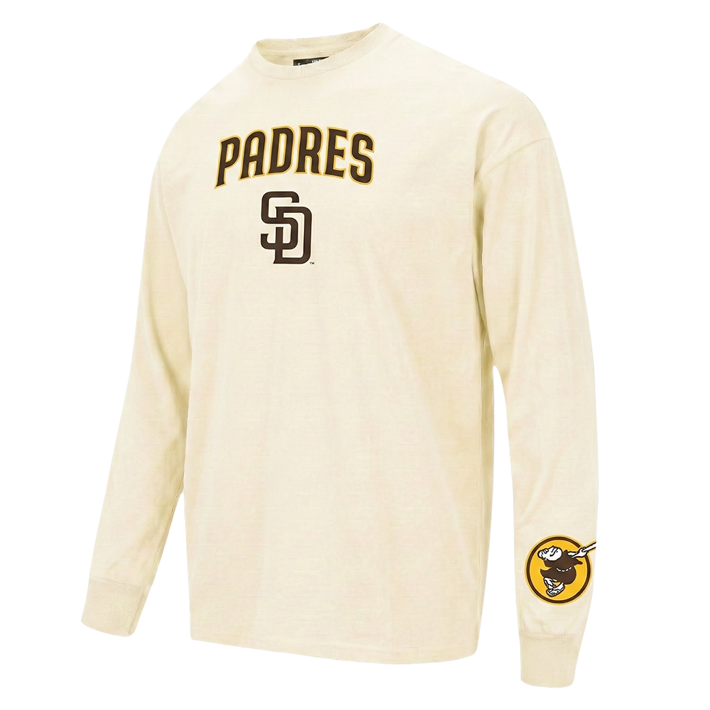 MLB SAN DIEGO PADRES WINGSPAN MEN'S DROP SHOULDER LS TOP v2 (EGGSHELL)